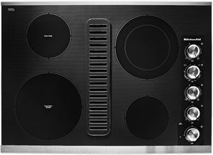 KitchenAid 30" Stainless Steel Electric Downdraft Cooktop