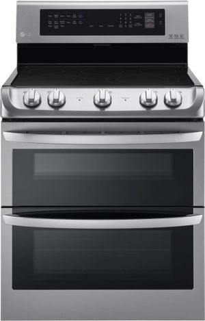 front view of the LG 30" Stainless Steel Freestanding Electric Range