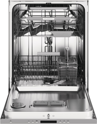 front view of an opened ASKO 40 Series 24" Stainless Steel Built In Dishwasher