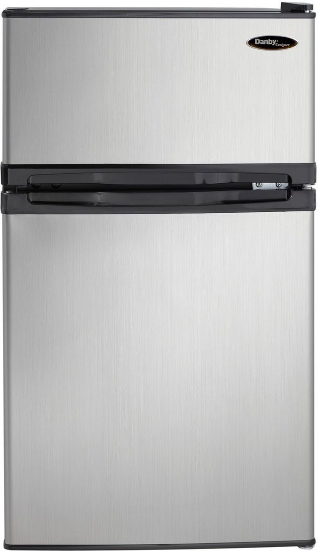 Danby® Designer Series 3.1 Cu. Ft. Black Stainless Steel Compact Refrigerator