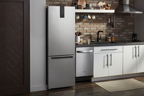 Whirlpool 12.9 Cu. Ft. Fingerprint-Resistant Stainless Bottom Freezer Refrigerator