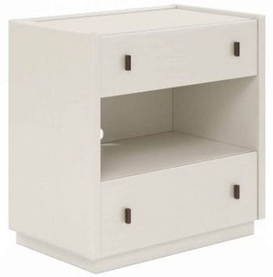 front view of the A.R.T. Furniture® Blanc Alabaster Nightstand