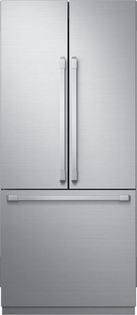 front view of the Dacor® Contemporary 21.3 Cu. Ft. Panel Ready Built-In French Door Bottom Freezer Refrigerator