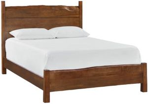 front view of the Bassett® Furniture Customizable BenchMade Heritage California King Live Edge Panel Bed