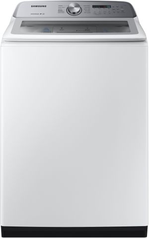 front view of the Samsung 5.0 Cu. Ft. White Top Load Washer