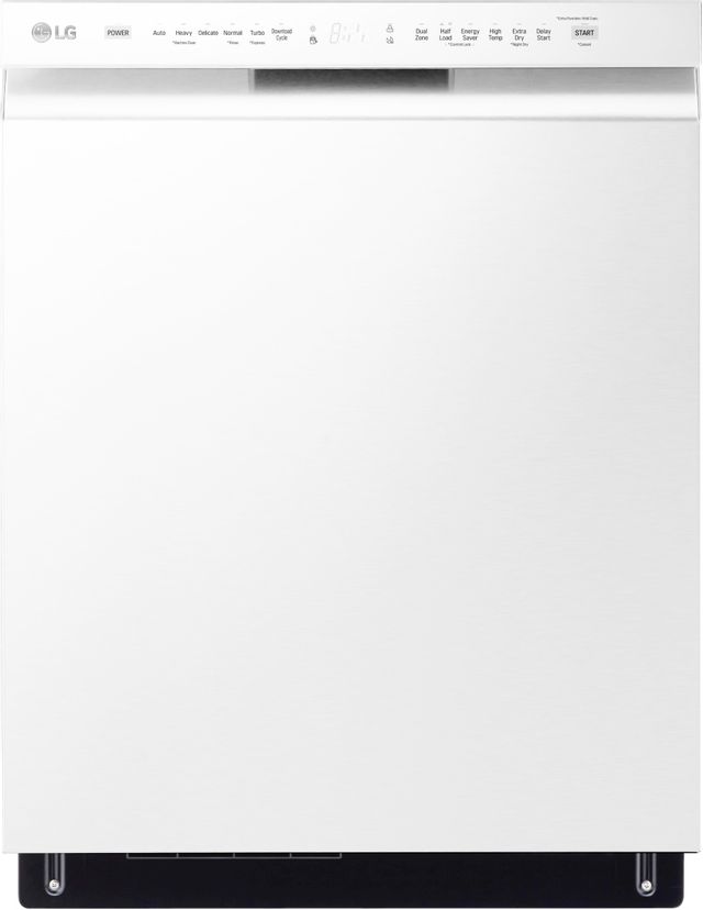 LG white dishwasher