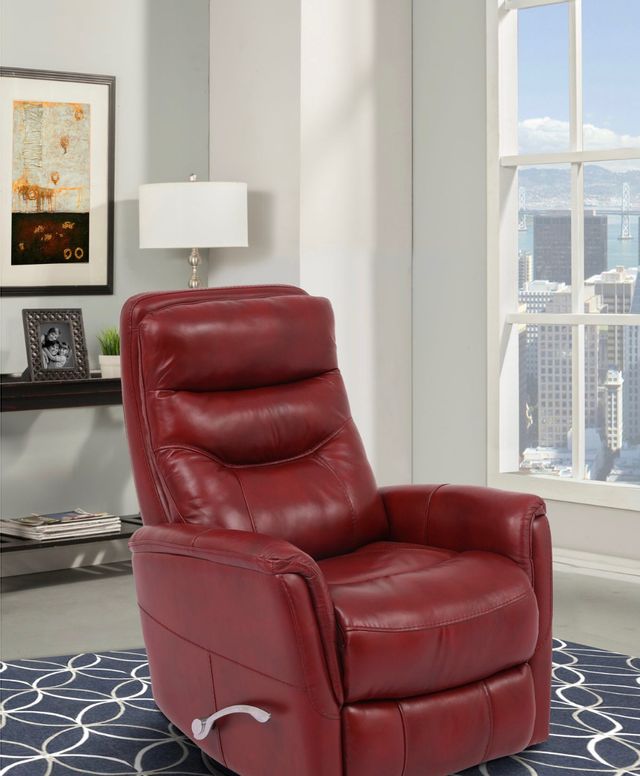 red leather recliner