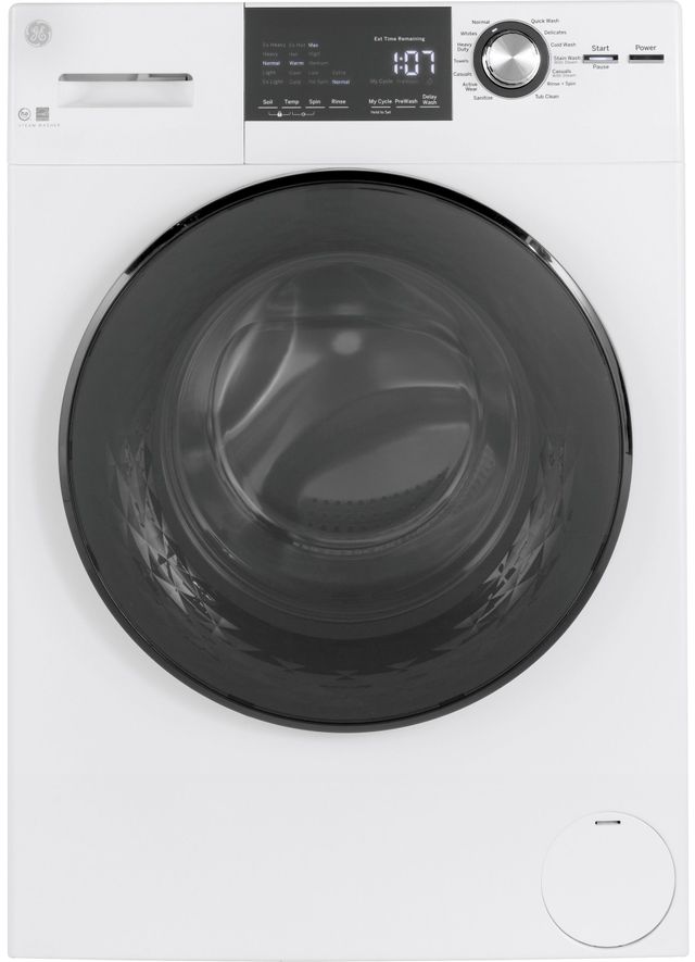 GE 2.4 Cu. Ft. White Front Load Washer