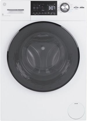 front view of the GE® 2.4 Cu. Ft. White Washer Dryer Combo