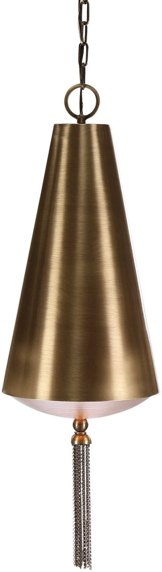 Uttermost by Kalizma Home Nador 1 Light Brass Pendant