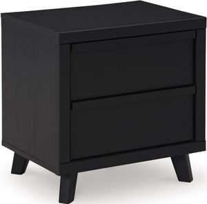 front view of the Signature Design by Ashley® Danziar Black Nightstand