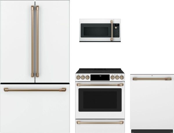 Café 4 Piece Matte White Kitchen Package