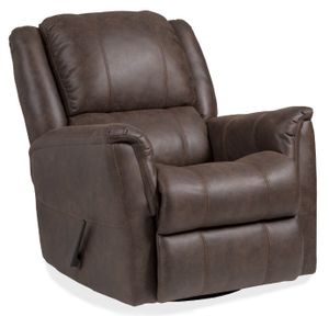 front view of the HomeStretch Venus Brown Swivel Glider Recliner