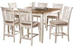 view of the Hillsdale Furniture Bayberry 7-Piece Two-Toned Counter Height Dining Set