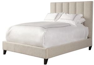 side view of the Parker House® Avery Dune Queen Panel Bed