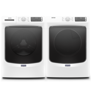 White Maytag front load washer and dryer