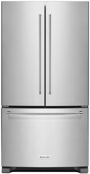 KitchenAid 36 in. 20.0 Cu. Ft. Stainless Steel Counter Depth French Door Refrigerator