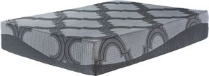 front view of the  Sierra Sleep® by Ashley® 1100 Hybrid Firm Tight Top Queen Mattress in a Box