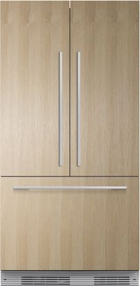 front view of the Fisher & Paykel Series 7 16.8 Cu. Ft. Panel Ready Built In French Door Refrigerator