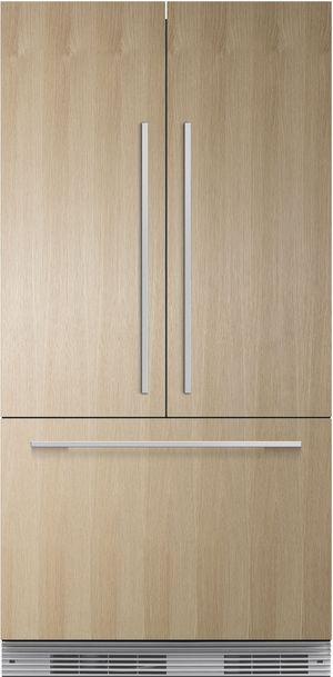 front view of the Fisher & Paykel Series 7 16.8 Cu. Ft. Panel Ready French Door Refrigerator