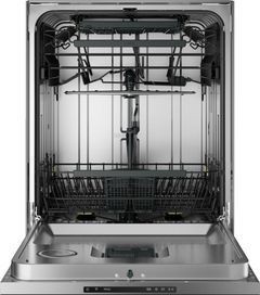 front view of the opened ASKO Logic Series 24" Stainless Steel Top Control Built In Dishwasher