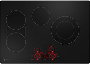 GE Profile 30" Black Built-In Electric Cooktop