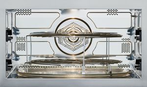 Interior of a Wolf speed oven 