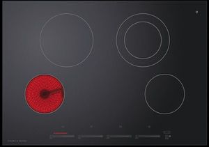 Black Fisher & Paykel electric cooktop