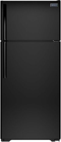 front view of the Crosley® 17.5 Cu. Ft. Black Top Freezer Refrigerator