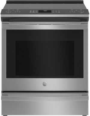 GE Profile 30" Fingerprint Resistant Stainless Steel Smart Slide-In Electric Convection Range