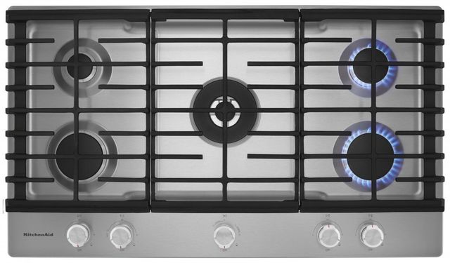 KitchenAid Steel Gas Cooktop