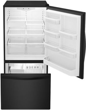 Whirlpool 19 Cu. Ft. Black Bottom Freezer Refrigerator