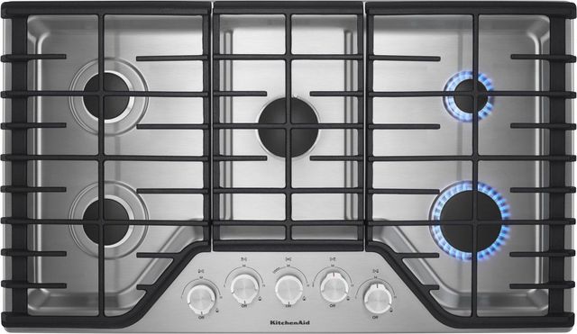 KitchenAid® 36'' Stainless Steel Gas Cooktop