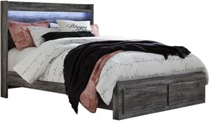 Signature Design by Ashley Baystorm Gray King Storage Platform Bed