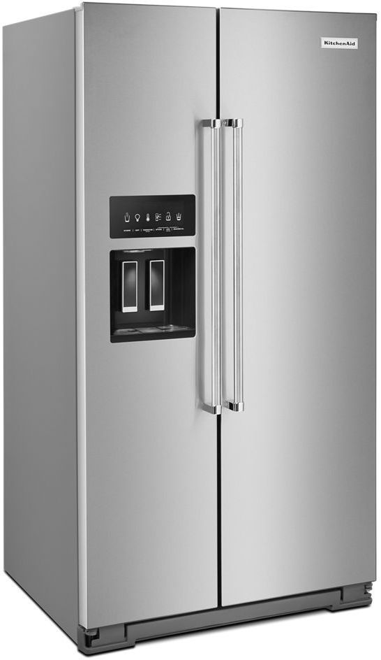 KitchenAid® 24.8 Cu. Ft. Stainless Steel with PrintShield™ Finish Side-by-Side Refrigerator