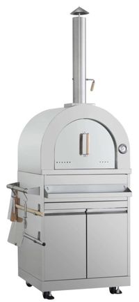 front view of the Thor Kitchen® 38" Stainless Steel Pizza Oven and Cabinet