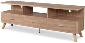 front view of the ACME Furniture Lakin Rustic Natural TV Stand