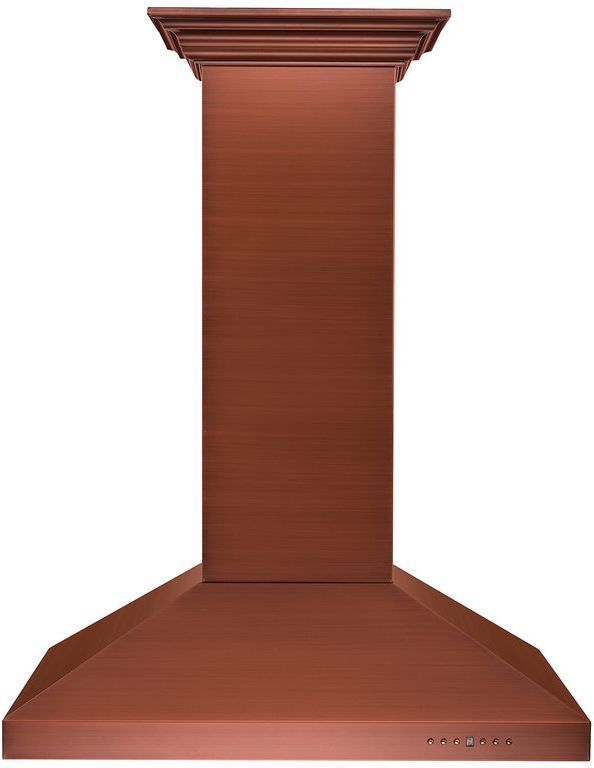 front view of the ZLINE 36" Baked Copper Island Range Hood