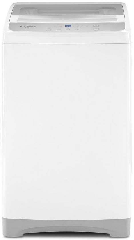 Whirlpool white compact top load washer