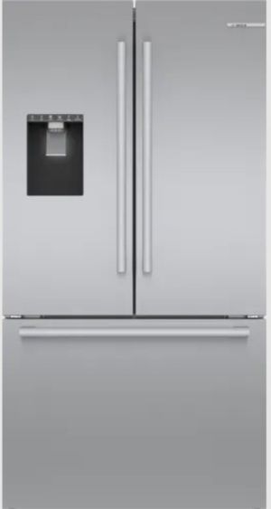 Bosch 500 Series 36 In. 26 Cu. Ft. Stainless Steel French Door Refrigerator Door Closed