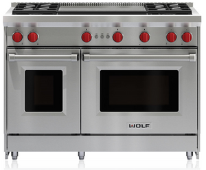 Wolf 48" Stainless Steel Pro-Style Natural Gas Range
