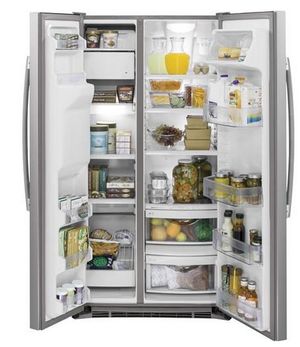 GE 21.9 Cu. Ft. Stainless Steel Counter Depth Side By Side Refrigerator
