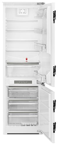front view of the inside of the KitchenAid® 10.0 Cu. Ft. Panel Ready Built In Bottom Mount Refrigerator