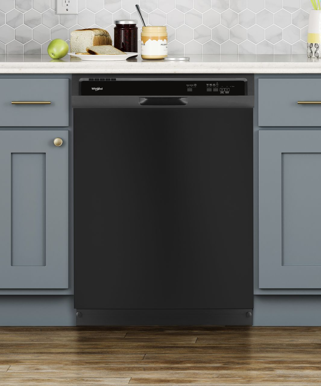 Whirlpool® 24" Built In Dishwasher-Black