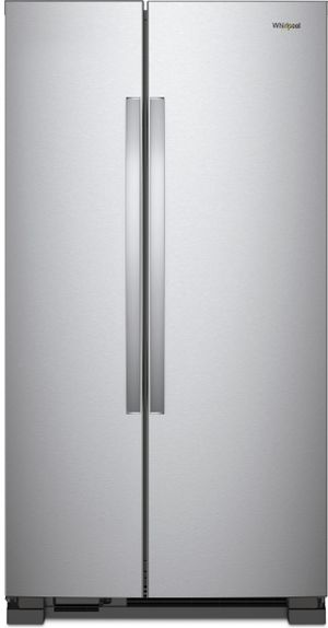 whirlpool-3 Whirlpool® 25.1 Cu. Ft. Monochromatic Stainless Steel Side-By-Side Refrigerator