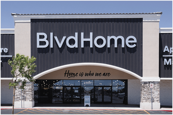front view of the BlvdHome storefront