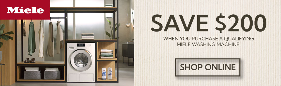 Save $200 When You Purchase a Qualifying Miele Washing Machine - Shop Now